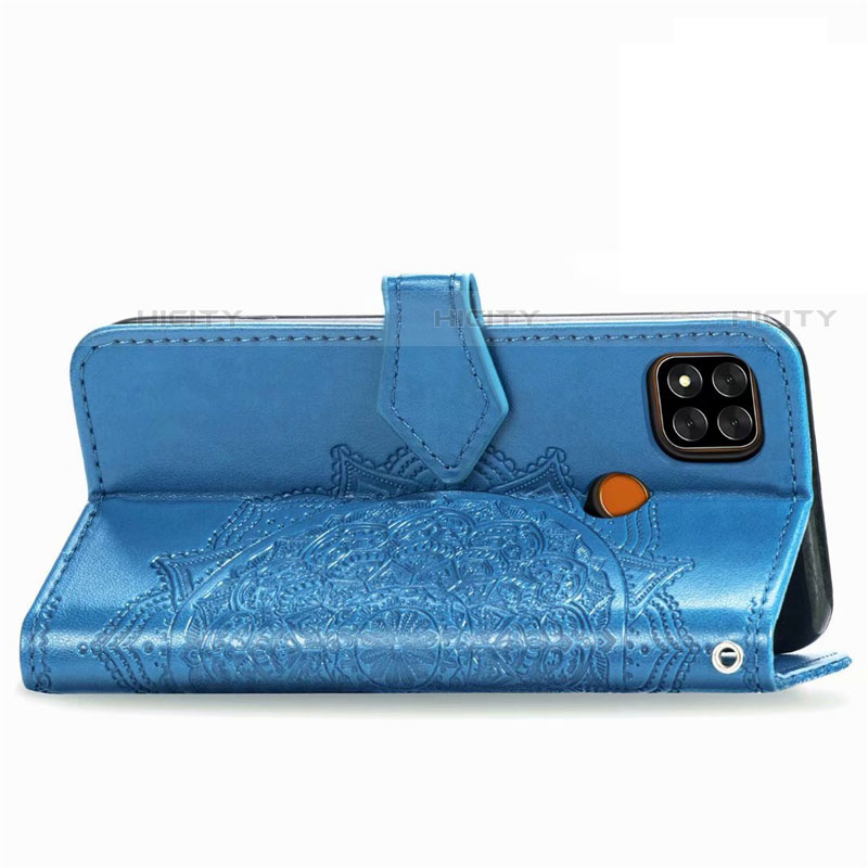 Funda de Cuero Cartera con Soporte Carcasa L08 para Xiaomi Redmi 9 India