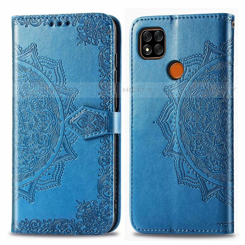 Funda de Cuero Cartera con Soporte Carcasa L08 para Xiaomi Redmi 9 India