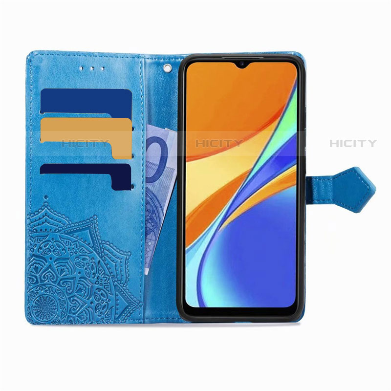 Funda de Cuero Cartera con Soporte Carcasa L08 para Xiaomi Redmi 9 India