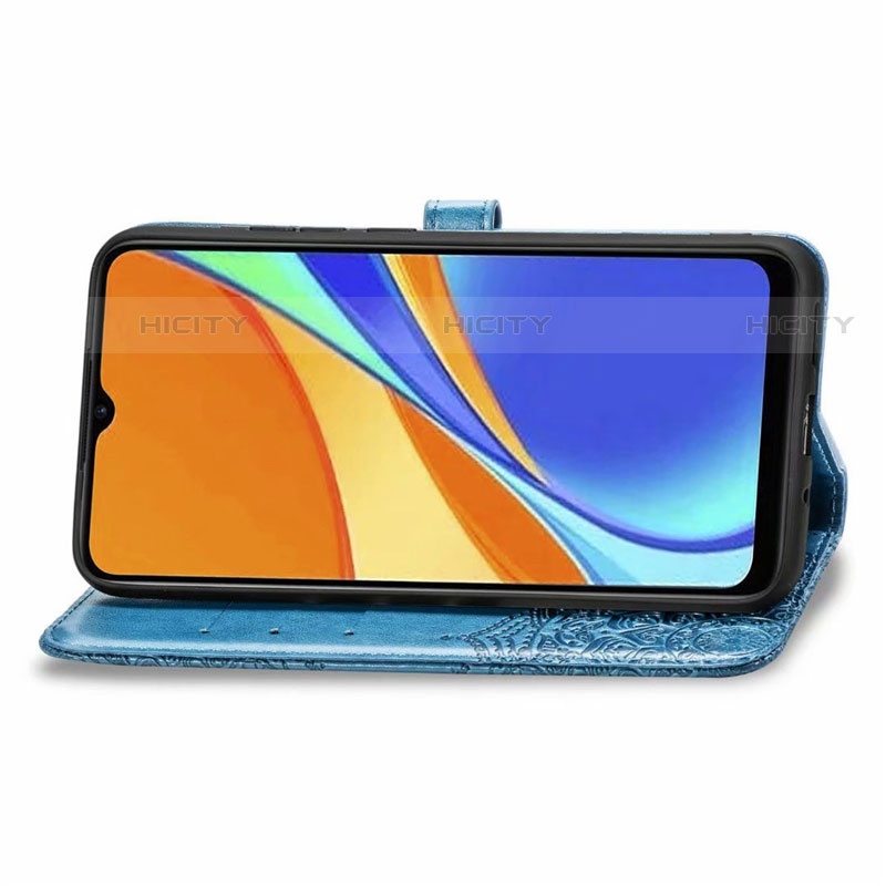 Funda de Cuero Cartera con Soporte Carcasa L08 para Xiaomi Redmi 9 India