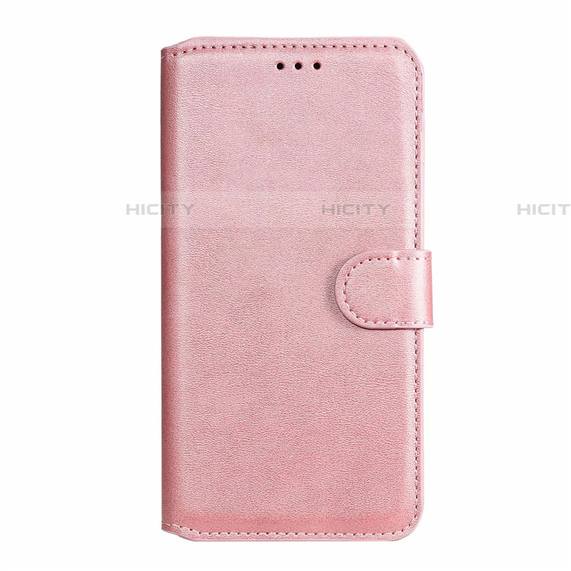 Funda de Cuero Cartera con Soporte Carcasa L08 para Xiaomi Redmi Note 9S Oro Rosa