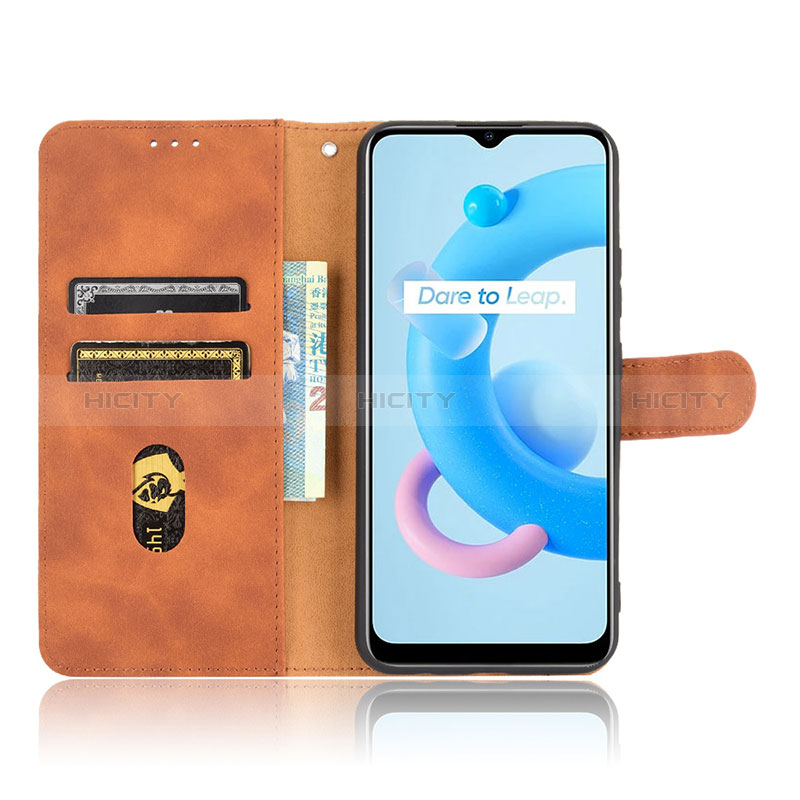 Funda de Cuero Cartera con Soporte Carcasa L08Z para Realme C11 (2021)