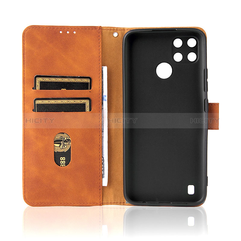 Funda de Cuero Cartera con Soporte Carcasa L08Z para Realme C25Y