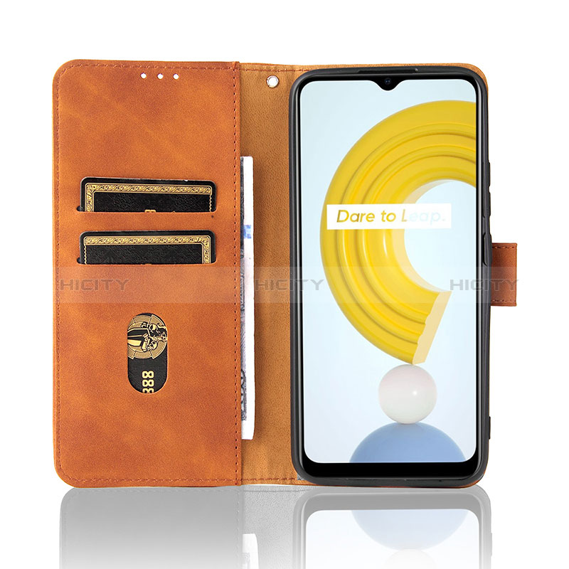 Funda de Cuero Cartera con Soporte Carcasa L08Z para Realme C25Y