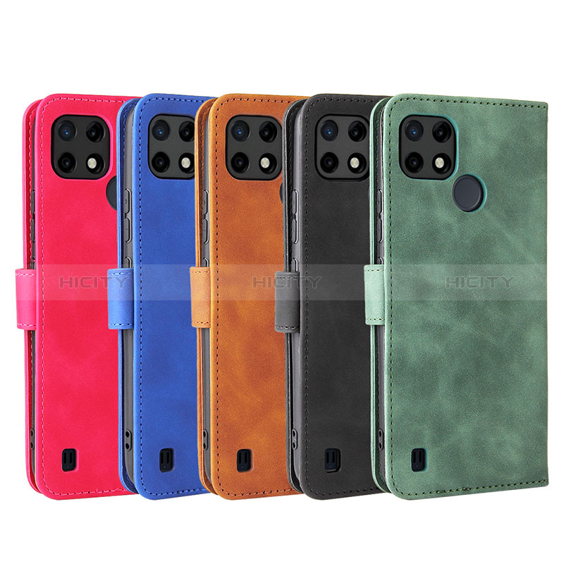 Funda de Cuero Cartera con Soporte Carcasa L08Z para Realme C25Y India