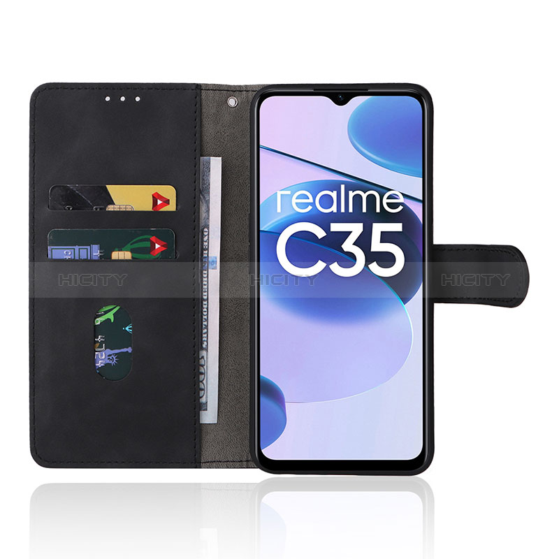 Funda de Cuero Cartera con Soporte Carcasa L08Z para Realme C35