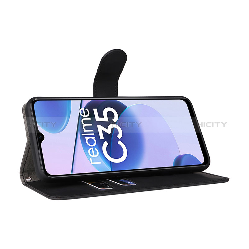 Funda de Cuero Cartera con Soporte Carcasa L08Z para Realme C35