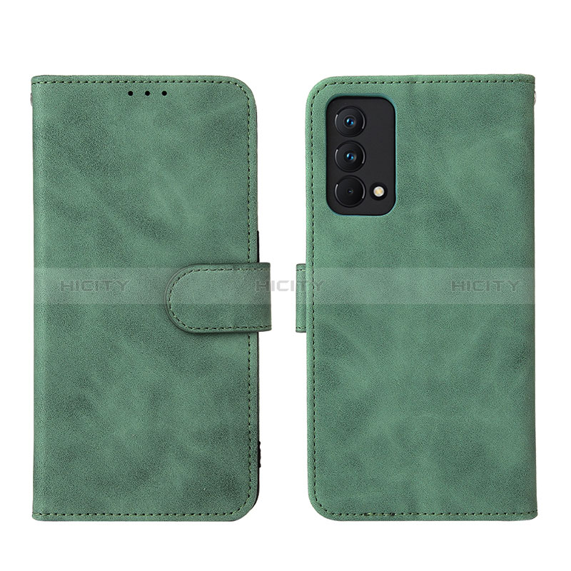 Funda de Cuero Cartera con Soporte Carcasa L08Z para Realme GT Master 5G Verde