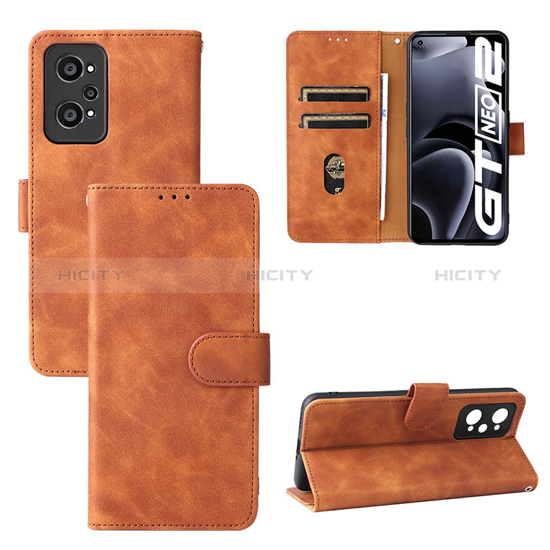 Funda de Cuero Cartera con Soporte Carcasa L08Z para Realme Q5 Pro 5G