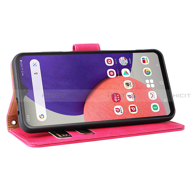 Funda de Cuero Cartera con Soporte Carcasa L08Z para Samsung Galaxy A22 5G SC-56B