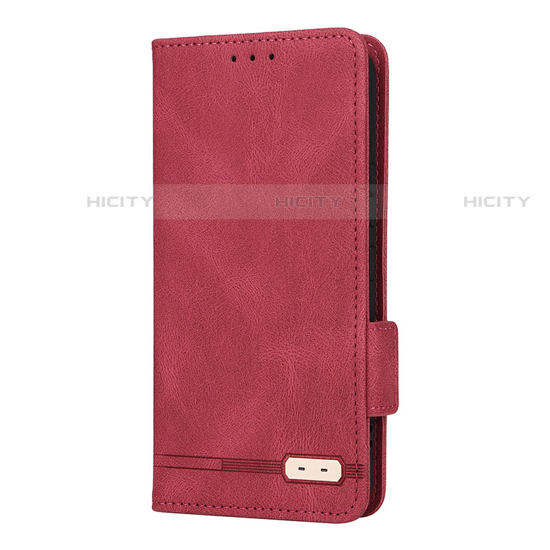 Funda de Cuero Cartera con Soporte Carcasa L08Z para Samsung Galaxy S21 Plus 5G Rojo