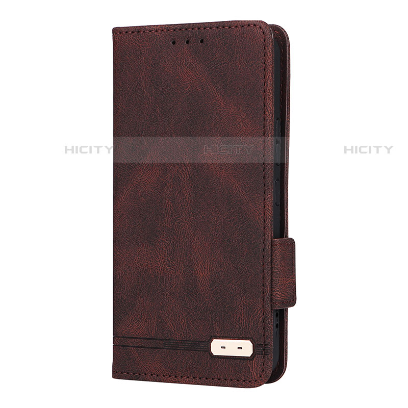 Funda de Cuero Cartera con Soporte Carcasa L08Z para Samsung Galaxy S22 Plus 5G Marron