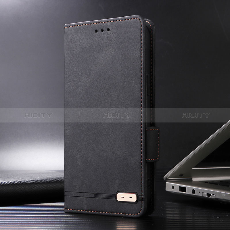 Funda de Cuero Cartera con Soporte Carcasa L08Z para Xiaomi Redmi Note 11 4G (2021) Negro