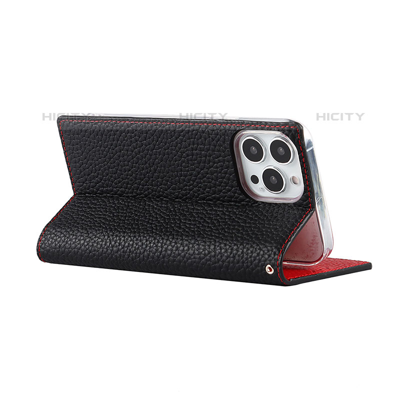 Funda de Cuero Cartera con Soporte Carcasa L09 para Apple iPhone 16 Pro