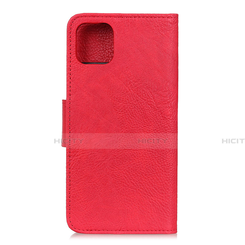 Funda de Cuero Cartera con Soporte Carcasa L09 para Huawei Honor 30S Rojo