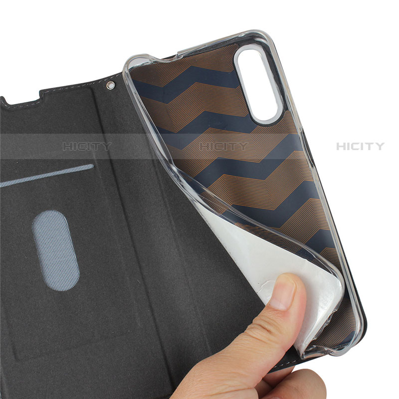 Funda de Cuero Cartera con Soporte Carcasa L09 para Huawei P Smart Pro (2019)