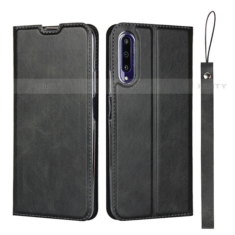 Funda de Cuero Cartera con Soporte Carcasa L09 para Huawei P Smart Pro (2019) Negro