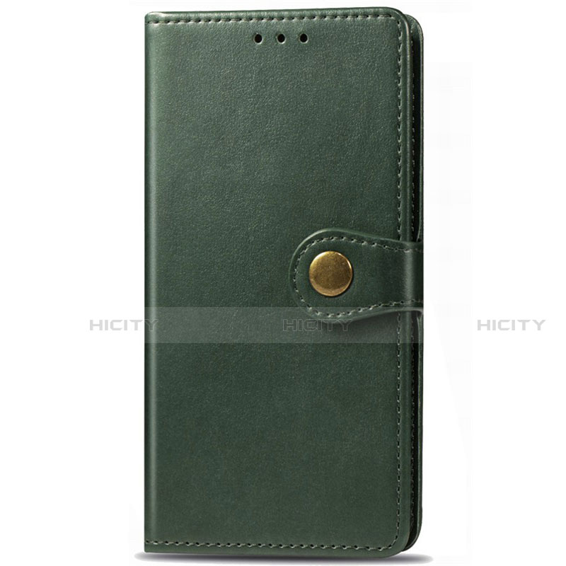 Funda de Cuero Cartera con Soporte Carcasa L09 para Samsung Galaxy M21s Verde