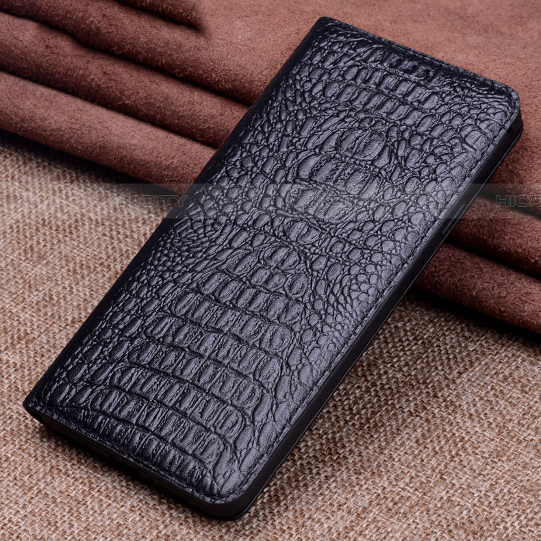 Funda de Cuero Cartera con Soporte Carcasa L09 para Xiaomi Mi 10 Negro