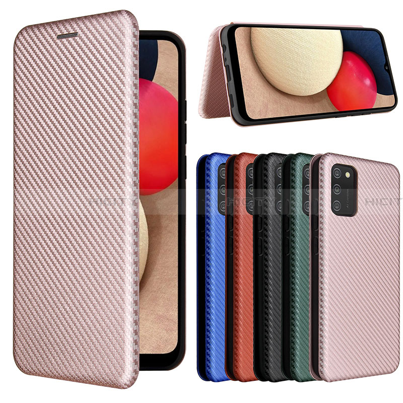 Funda de Cuero Cartera con Soporte Carcasa L09Z para Samsung Galaxy F02S SM-E025F