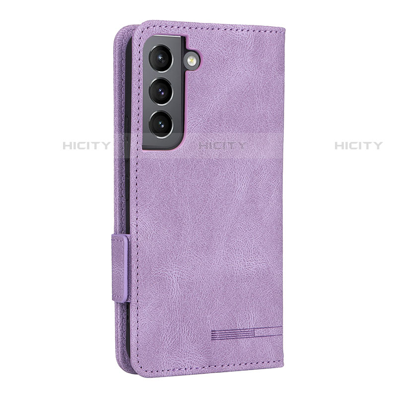 Funda de Cuero Cartera con Soporte Carcasa L09Z para Samsung Galaxy S22 Plus 5G Morado