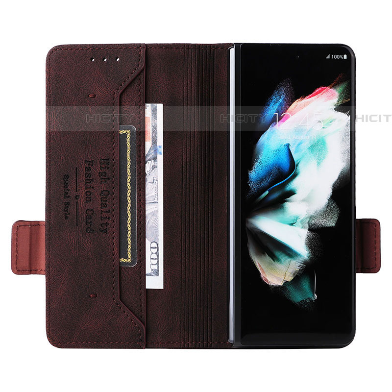 Funda de Cuero Cartera con Soporte Carcasa L09Z para Samsung Galaxy Z Fold4 5G