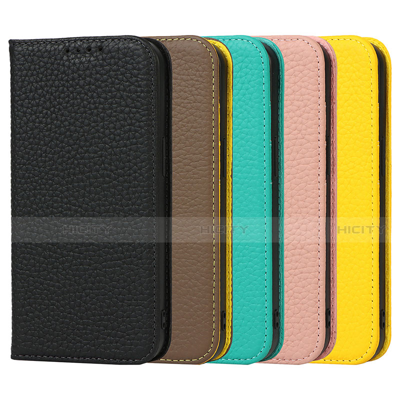 Funda de Cuero Cartera con Soporte Carcasa L10 para Apple iPhone 13