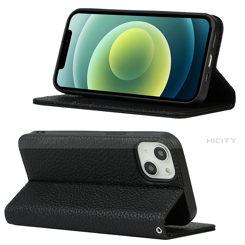 Funda de Cuero Cartera con Soporte Carcasa L10 para Apple iPhone 13