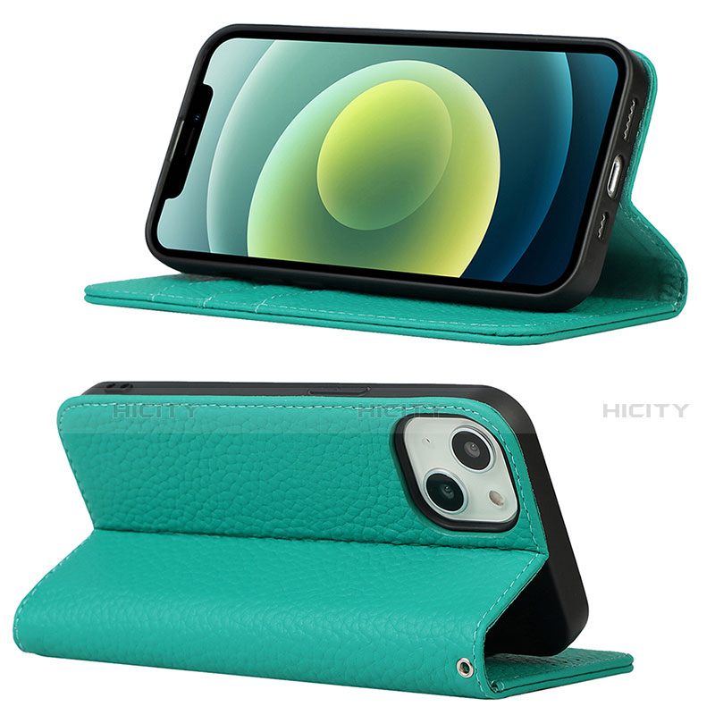 Funda de Cuero Cartera con Soporte Carcasa L10 para Apple iPhone 13