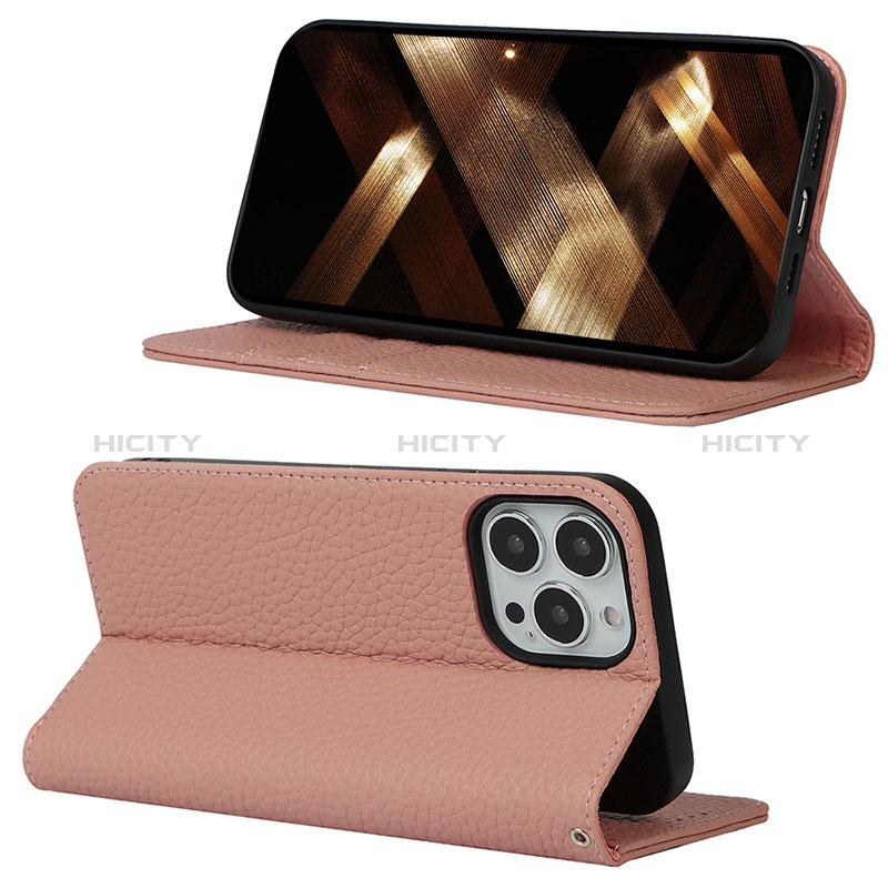 Funda de Cuero Cartera con Soporte Carcasa L10 para Apple iPhone 14 Pro