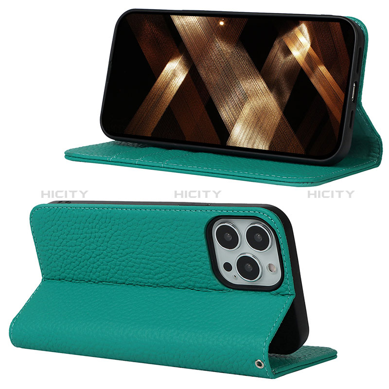 Funda de Cuero Cartera con Soporte Carcasa L10 para Apple iPhone 14 Pro