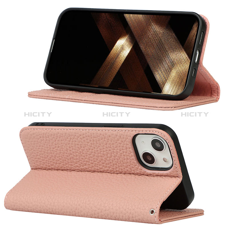 Funda de Cuero Cartera con Soporte Carcasa L10 para Apple iPhone 15