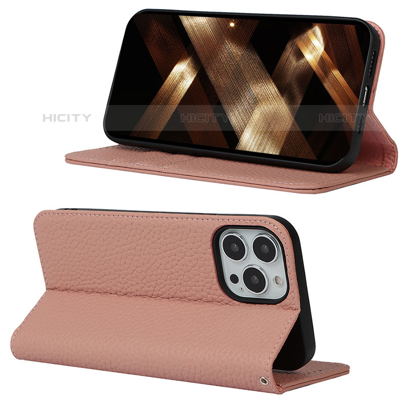 Funda de Cuero Cartera con Soporte Carcasa L10 para Apple iPhone 15 Pro