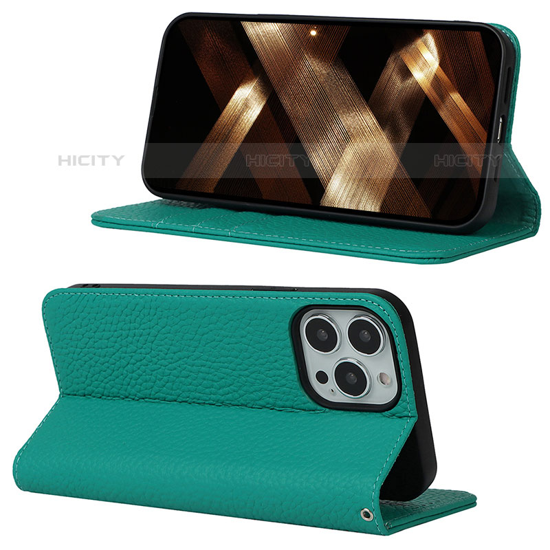 Funda de Cuero Cartera con Soporte Carcasa L10 para Apple iPhone 15 Pro