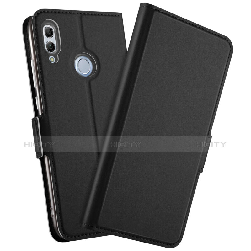 Funda de Cuero Cartera con Soporte Carcasa L10 para Huawei Honor 10 Lite Negro