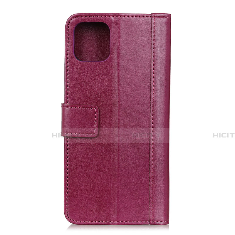 Funda de Cuero Cartera con Soporte Carcasa L10 para Huawei Honor 30S Rojo Rosa