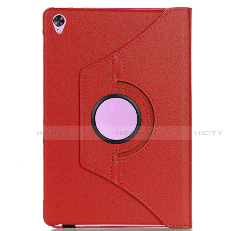 Funda de Cuero Cartera con Soporte Carcasa L10 para Huawei MediaPad M6 10.8 Rojo