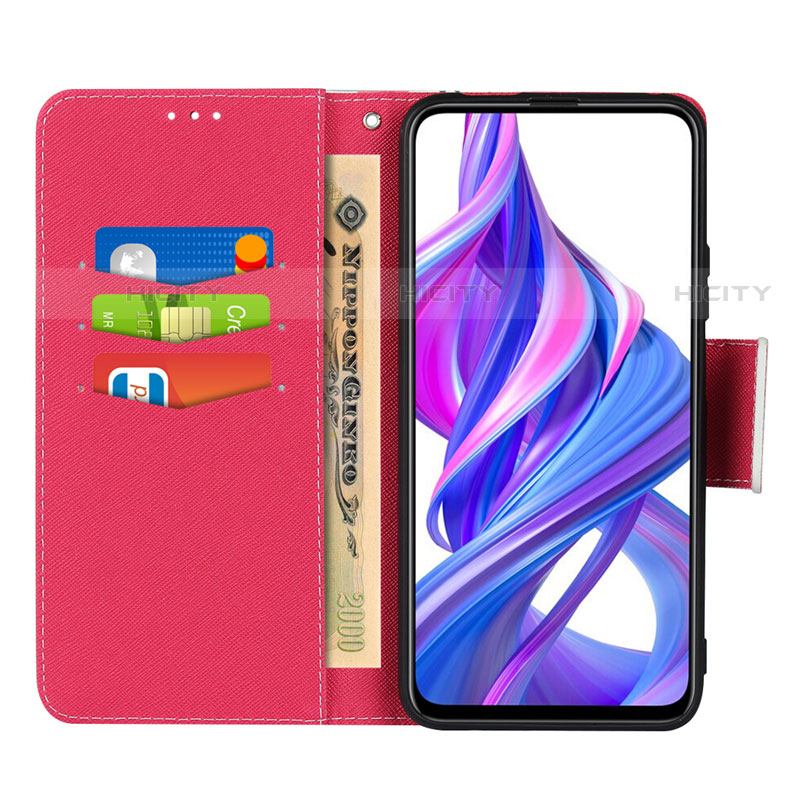 Funda de Cuero Cartera con Soporte Carcasa L10 para Huawei P Smart Pro (2019)