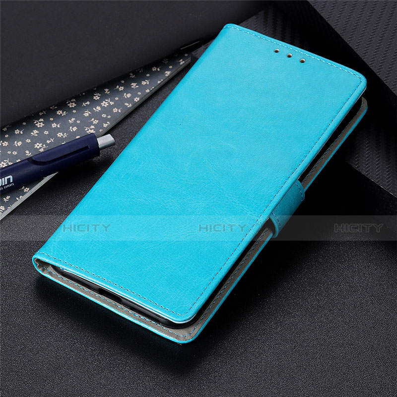 Funda de Cuero Cartera con Soporte Carcasa L10 para LG K41S Azul Cielo