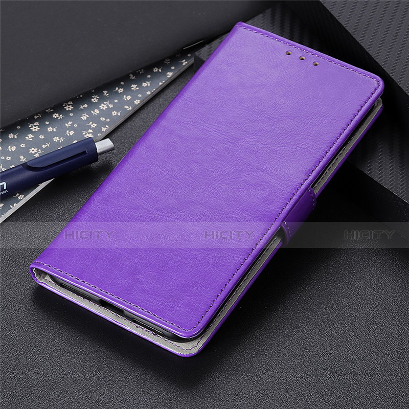 Funda de Cuero Cartera con Soporte Carcasa L10 para LG K41S Morado