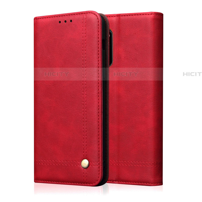 Funda de Cuero Cartera con Soporte Carcasa L10 para Samsung Galaxy A51 5G Rojo