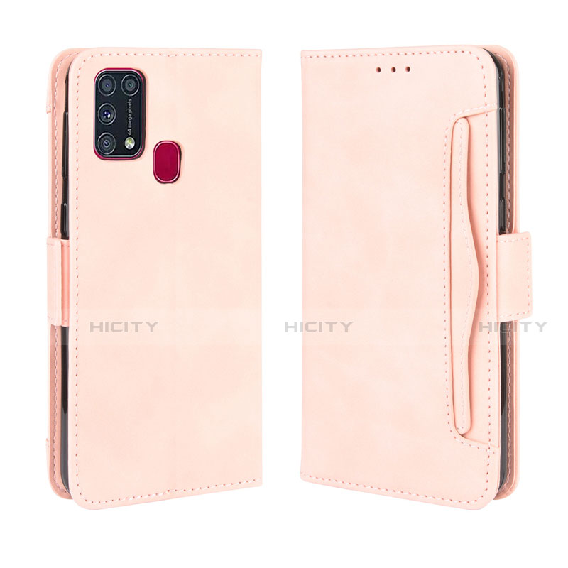 Funda de Cuero Cartera con Soporte Carcasa L10 para Samsung Galaxy M31 Prime Edition Rosa