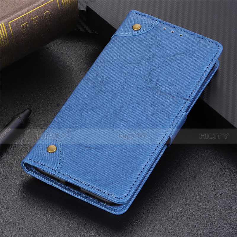 Funda de Cuero Cartera con Soporte Carcasa L10 para Samsung Galaxy S20 FE 4G Azul