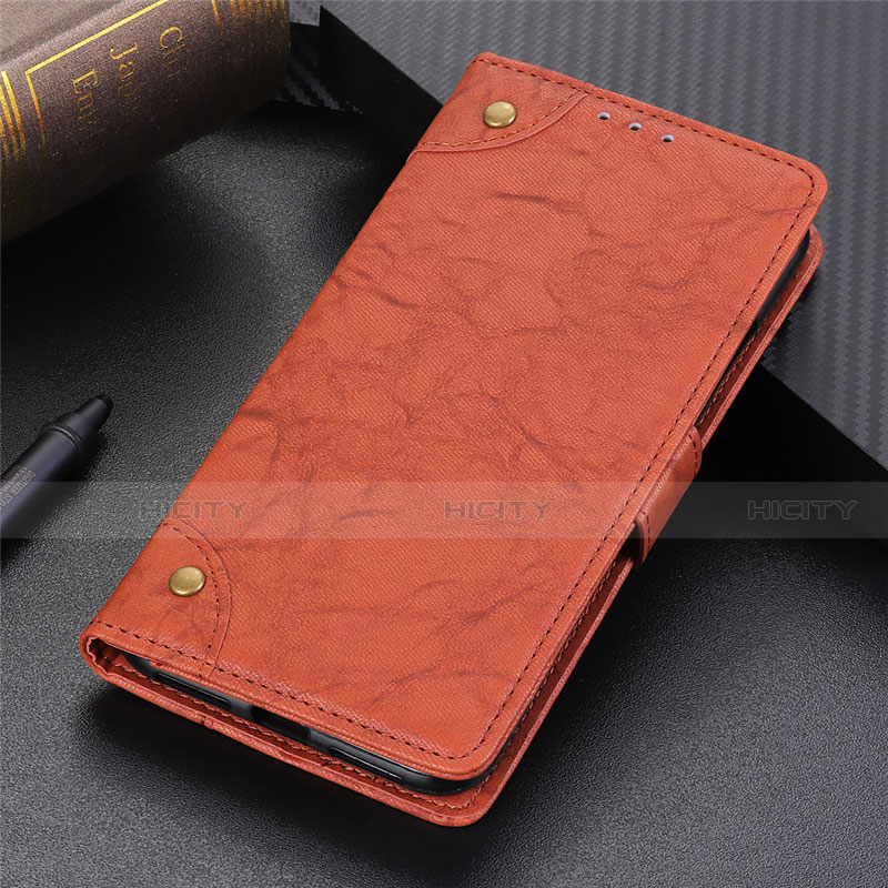 Funda de Cuero Cartera con Soporte Carcasa L10 para Samsung Galaxy S20 FE 4G Marron