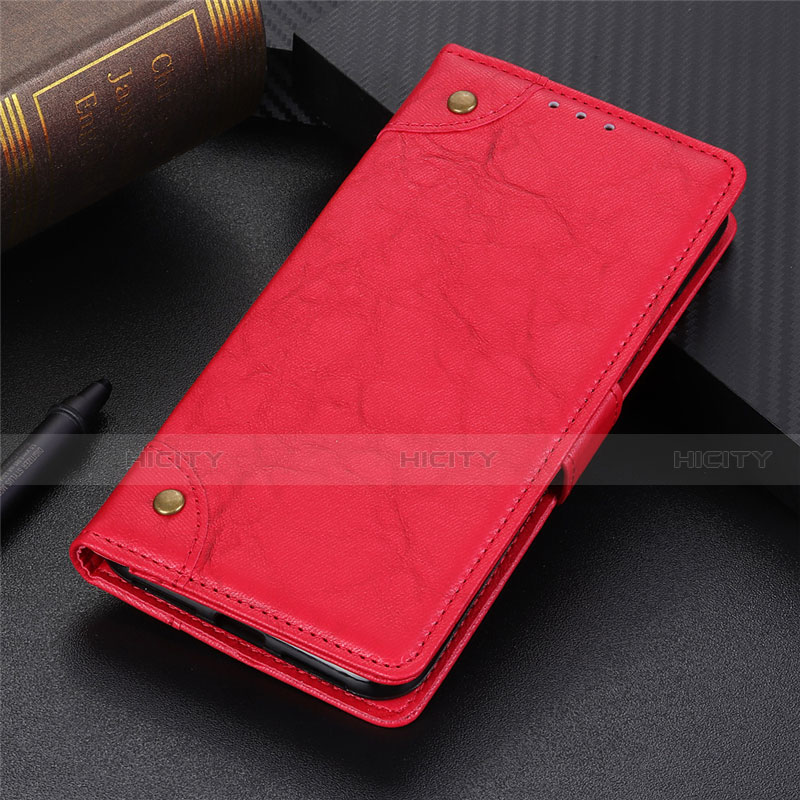 Funda de Cuero Cartera con Soporte Carcasa L10 para Samsung Galaxy S20 FE 4G Rojo