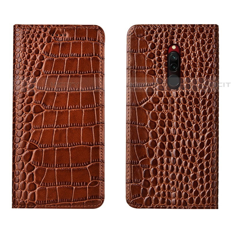 Funda de Cuero Cartera con Soporte Carcasa L10 para Xiaomi Redmi 8