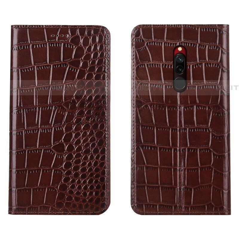 Funda de Cuero Cartera con Soporte Carcasa L10 para Xiaomi Redmi 8