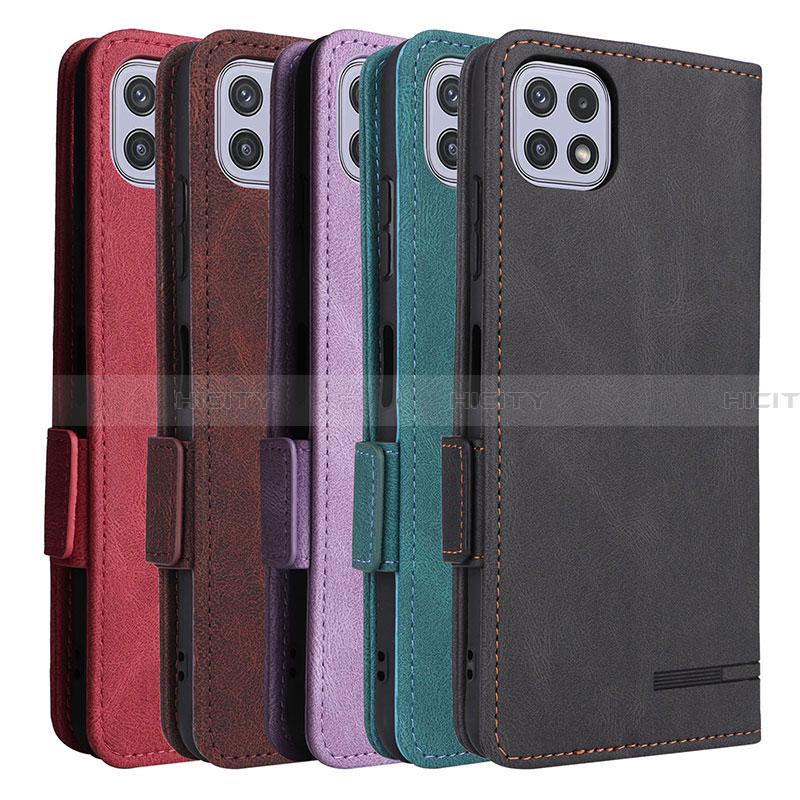 Funda de Cuero Cartera con Soporte Carcasa L10Z para Samsung Galaxy A22 5G