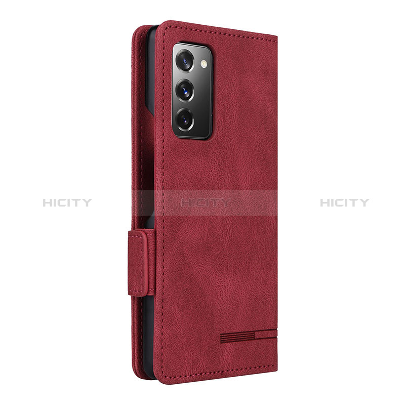 Funda de Cuero Cartera con Soporte Carcasa L10Z para Samsung Galaxy Z Fold2 5G