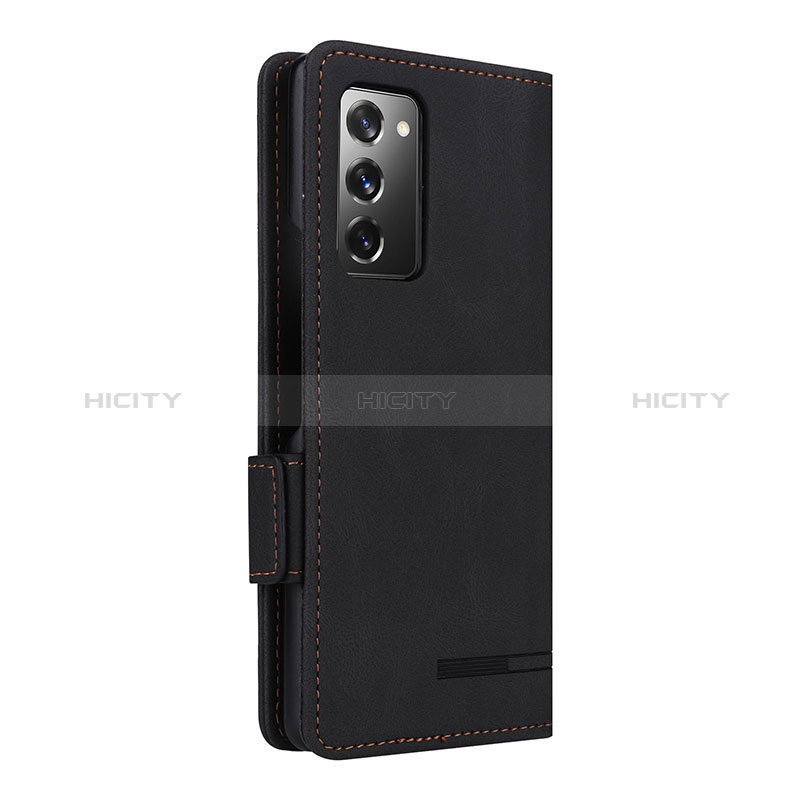 Funda de Cuero Cartera con Soporte Carcasa L10Z para Samsung Galaxy Z Fold2 5G